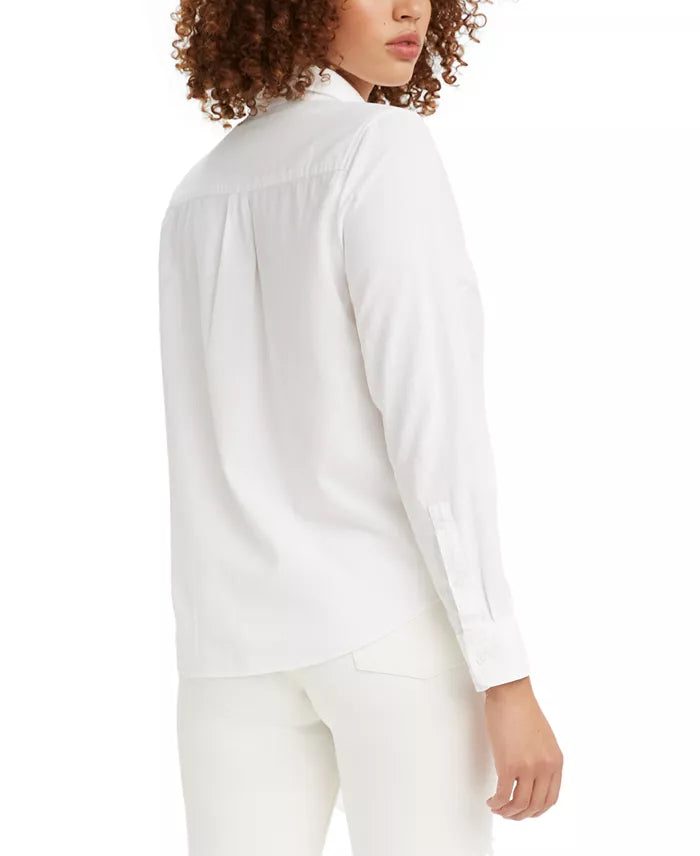 The Classic Cotton Box-Pleat-Back Long-Sleeve Shirt