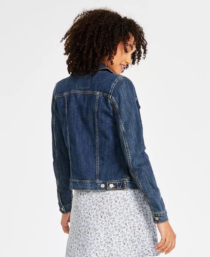 Cotton Denim Trucker Jacket