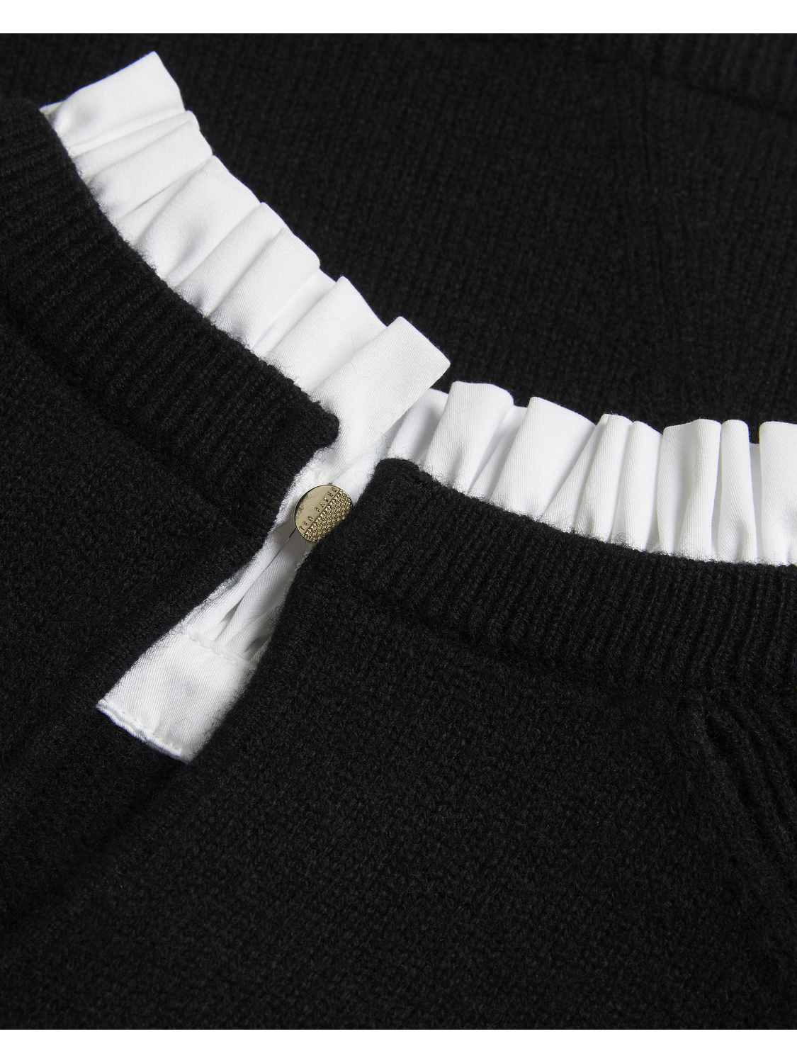 Bobble Detail Shirt Hem Knitted Jumper