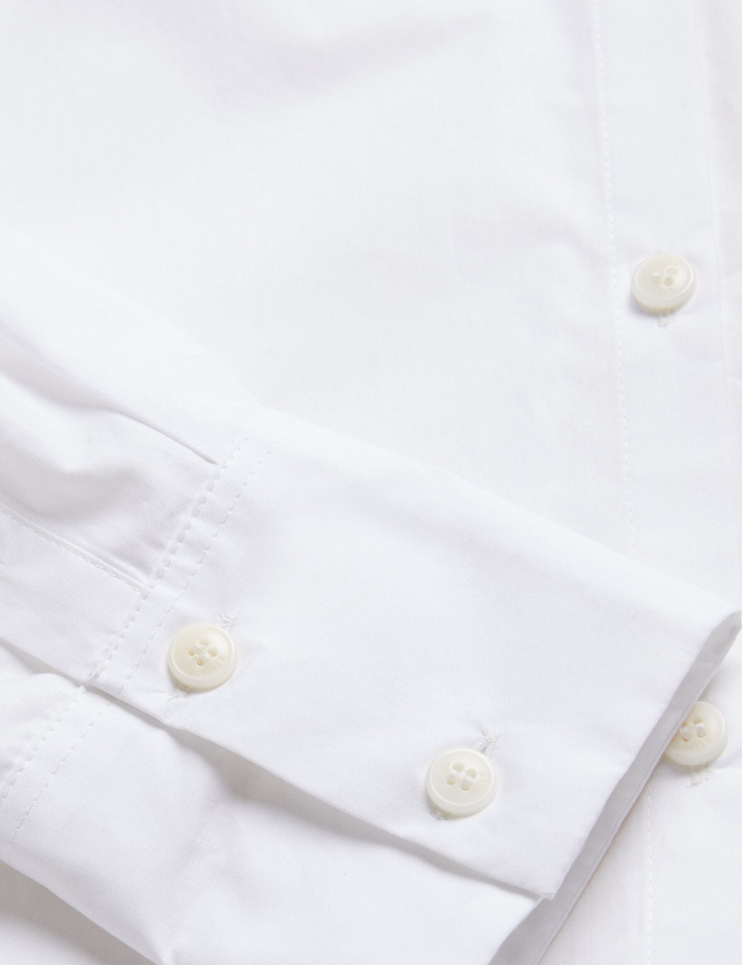 Oversized Corsage Detail Cotton Shirt