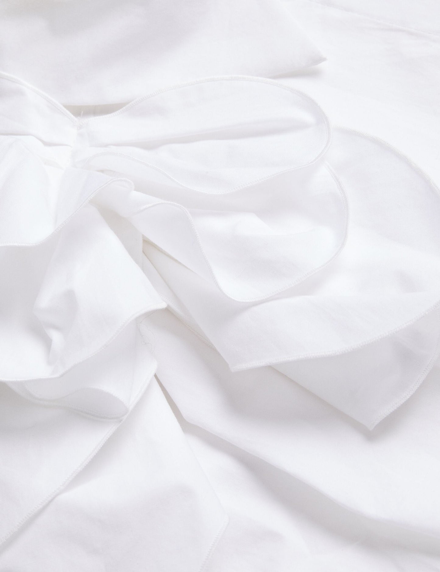 Oversized Corsage Detail Cotton Shirt