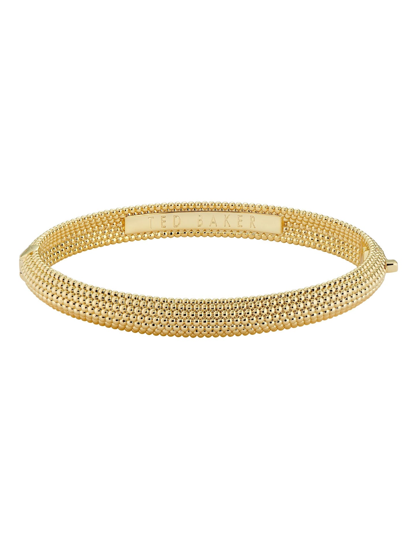 Dotted Texture Hinged Bangle Bracelet