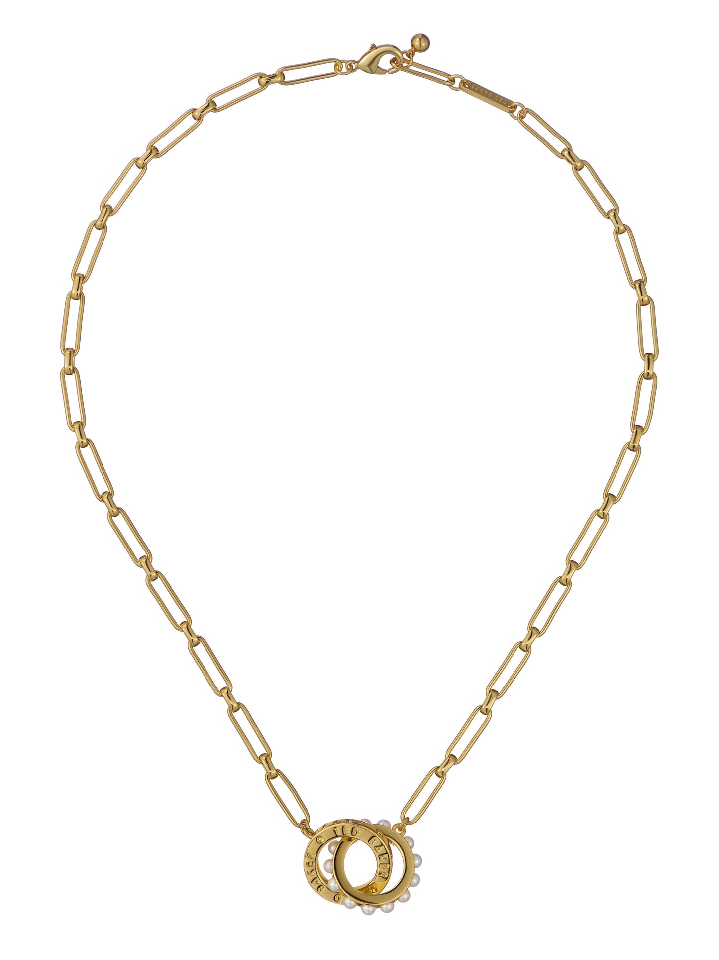 Double Logo Link Necklace