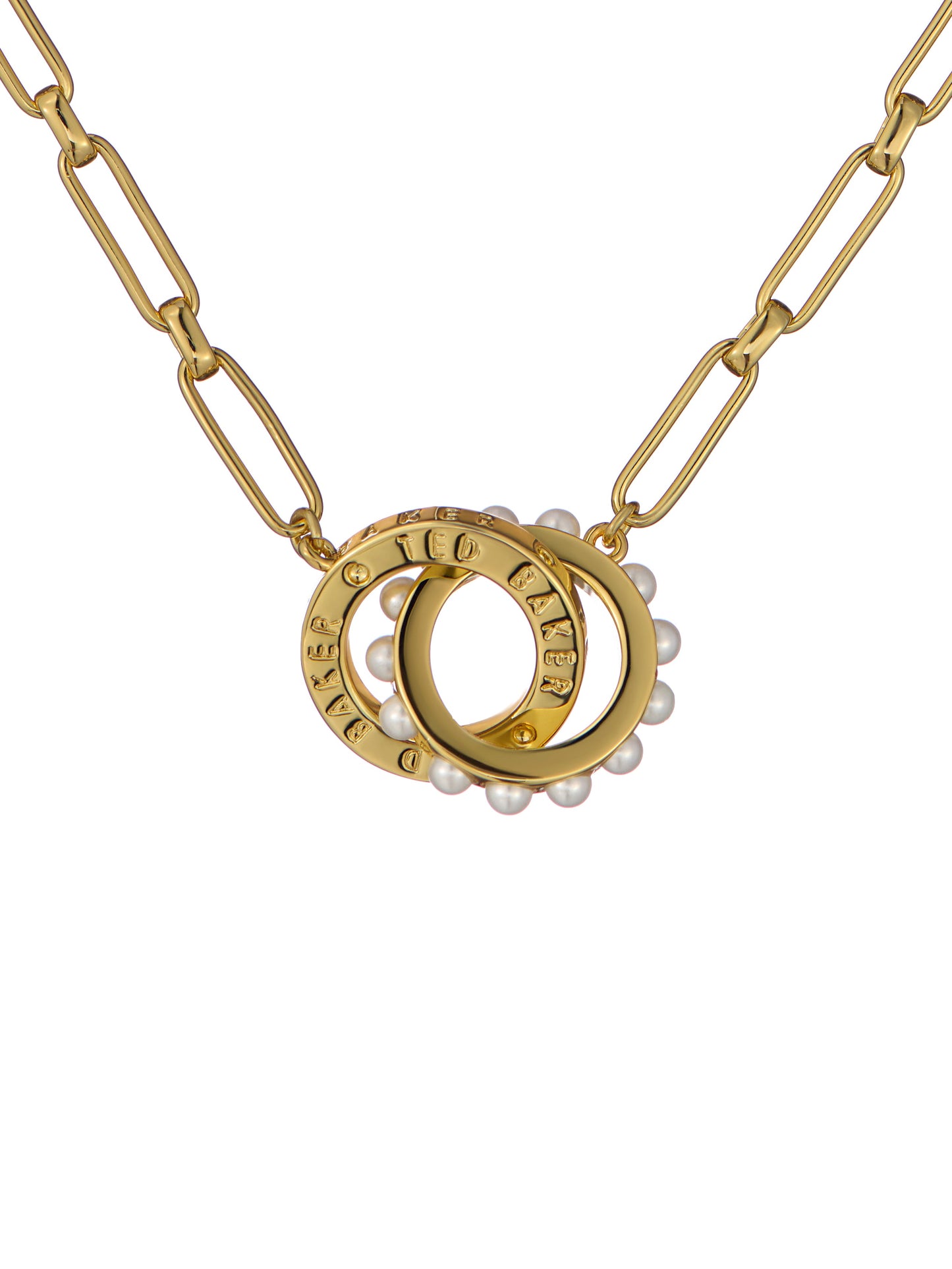 Double Logo Link Necklace