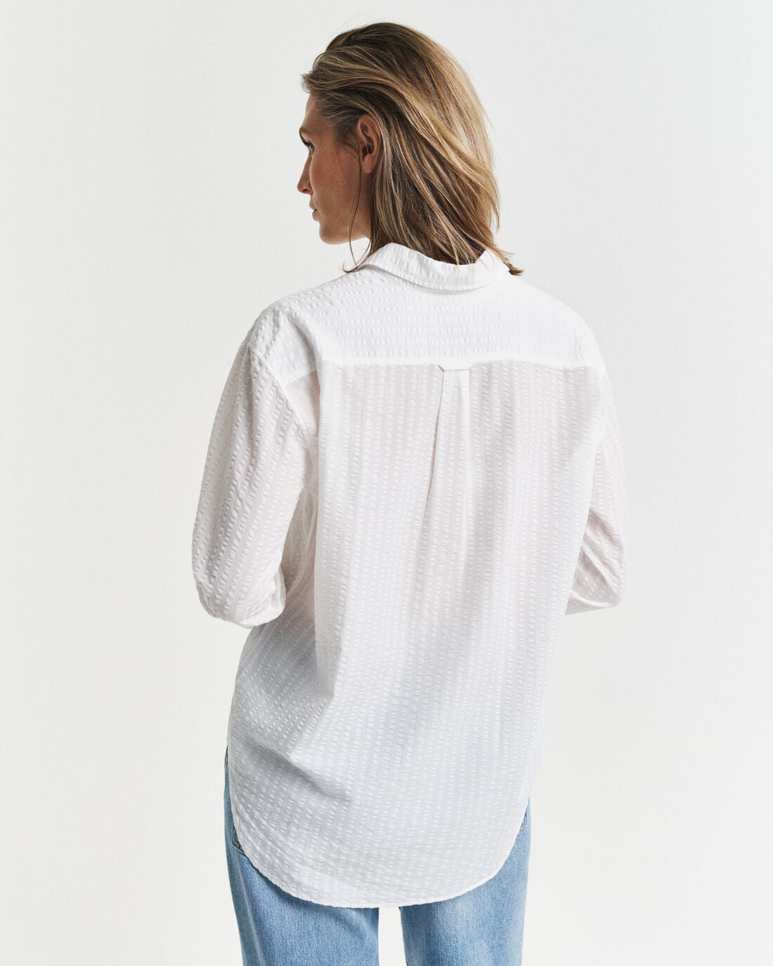 Gant Relaxed Fit Tonal Striped Seersucker Shirt