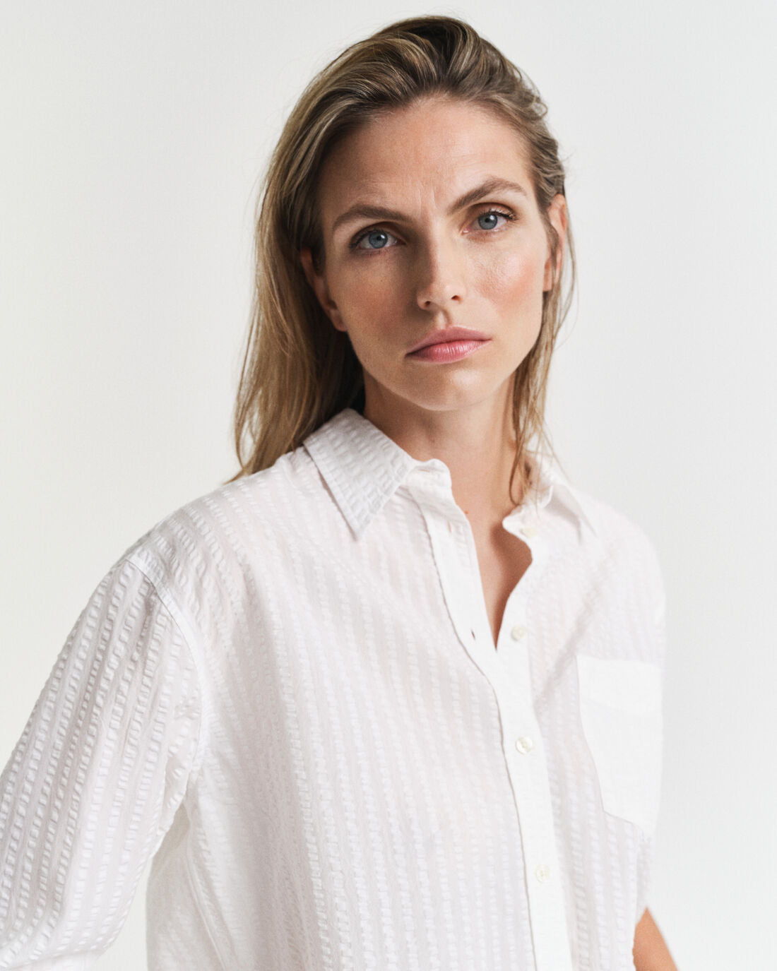 Gant Relaxed Fit Tonal Striped Seersucker Shirt