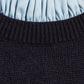 Bobble Detail Shirt Hem Knitted Jumper