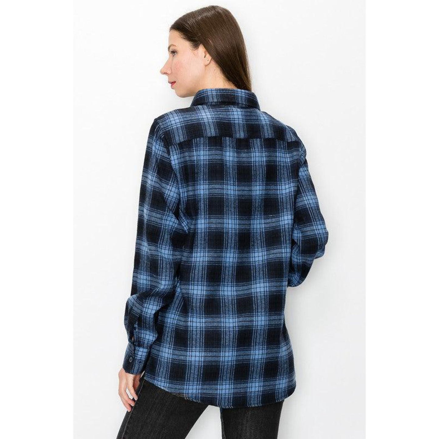 Boyfriend Oversize Checker Plaid Flannel