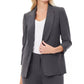 Women's Notched Collar Jacket with Rolled Sleeves