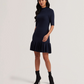 Pleated Hem Bodycon Knit Mini Dress