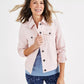 Coral Pink Denim Jacket