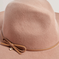 Bow Detail Pure Wool Fedora Hat