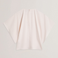 Batwing Short Sleeve Woven Blouse