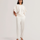 Batwing Short Sleeve Woven Blouse