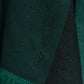 Colour Block Buckled Woven Poncho
