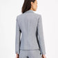 Crepe One-Button Blazer