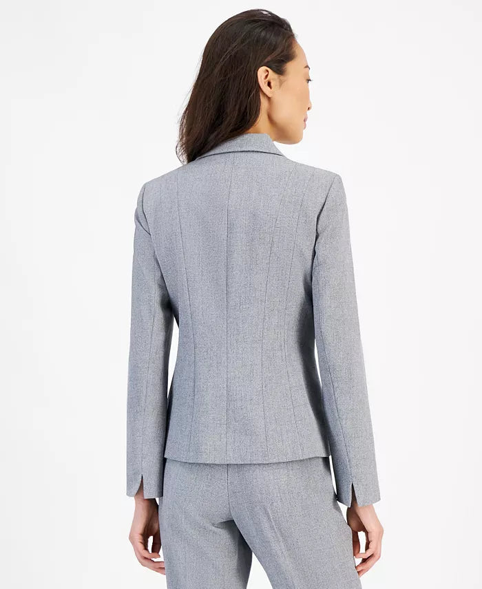 Crepe One-Button Blazer