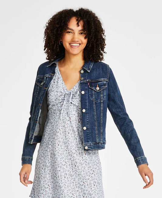 Cotton Denim Trucker Jacket