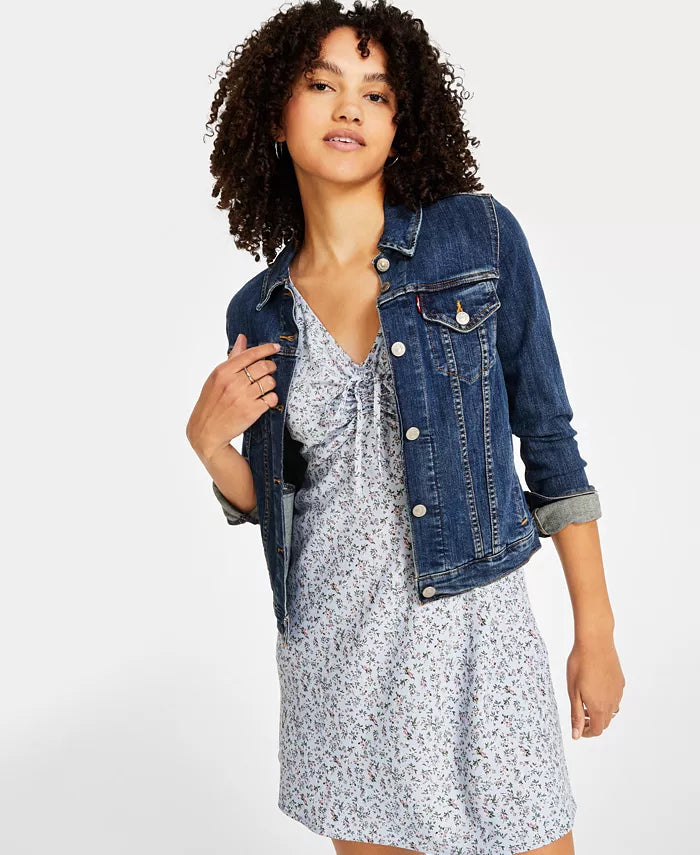 Cotton Denim Trucker Jacket