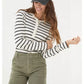Women's Hettie Stripe Henley Top