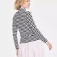 Women's Every Day Stripe Jersey Turtleneck,