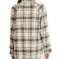 Women's Plaid Button-Down Long-Sleeve Tunic Shirt