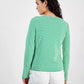 Women's Cotton Striped Boat-Neck Top