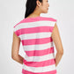 Women's Striped Extended-Sleeve Crewneck T-Shirt