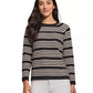 Women's Striped Boat-Neck Raglan-Sleeve Top