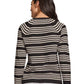 Women's Striped Boat-Neck Raglan-Sleeve Top