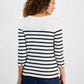 Petite Nautical Stripe Cotton Knit Top