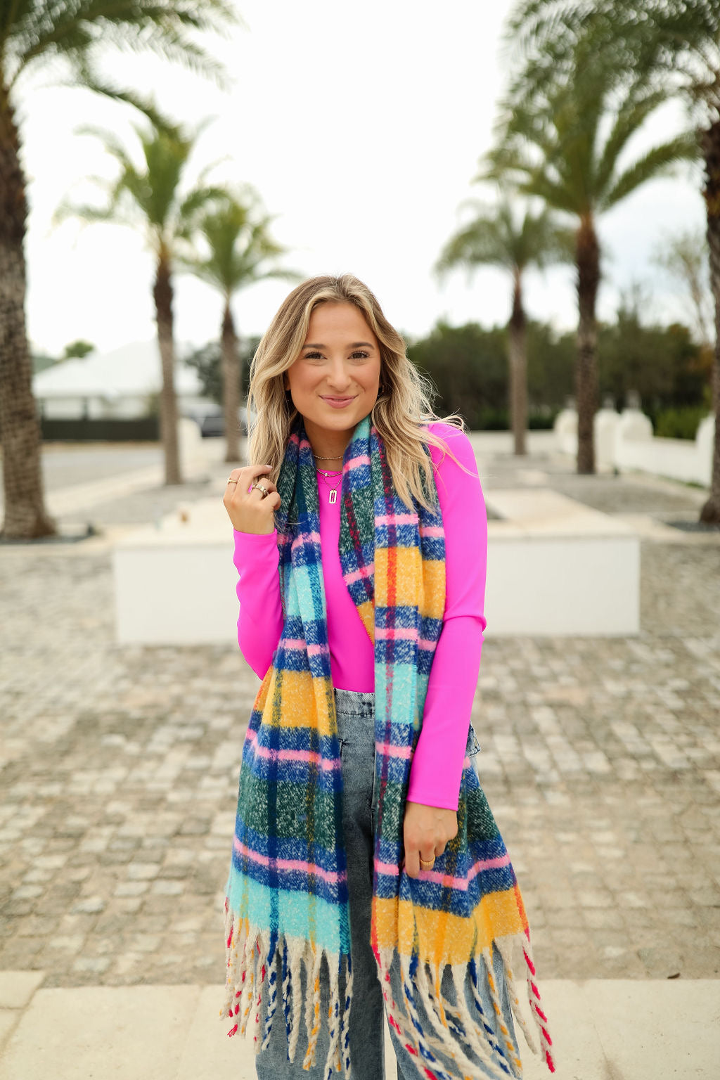 Sutton Scarf in Indy Blue