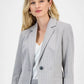 Women's Pinstriped One-Button Blazer, Regular and Petite Sizes