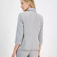 Women's Pinstriped One-Button Blazer, Regular and Petite Sizes