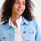 Baby Blue Cotton Denim Jacket