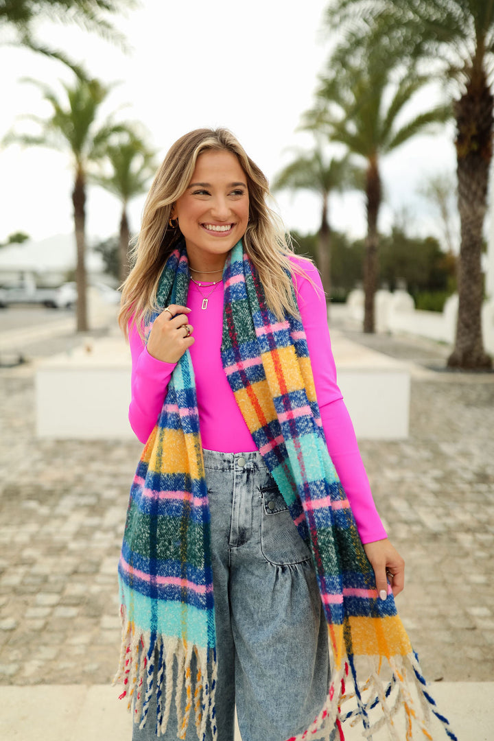 Sutton Scarf in Indy Blue