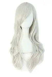 Long White Curly Wig