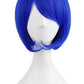 Short Straight Navy Blue Wig