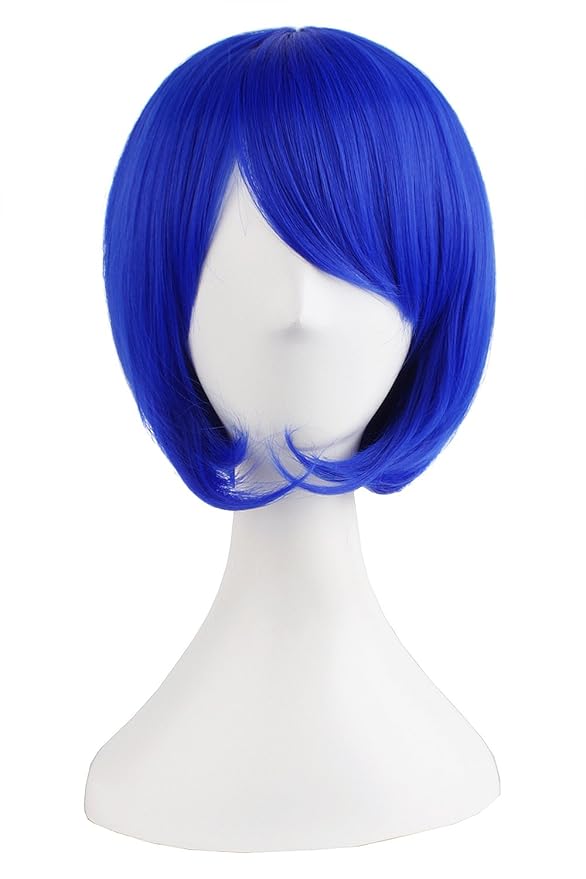 Short Straight Navy Blue Wig