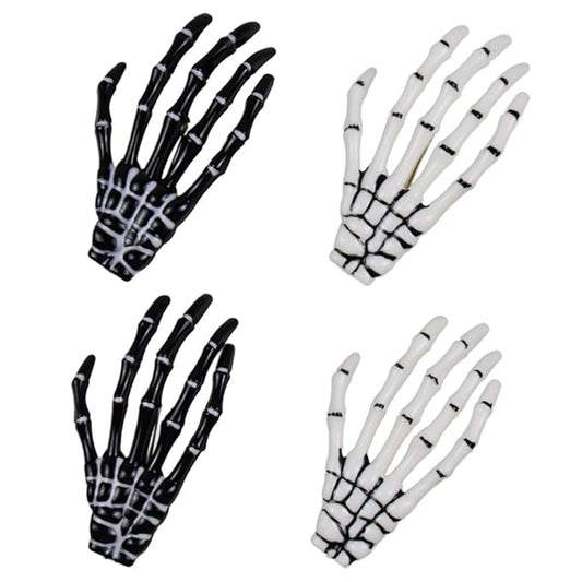 Halloween Skeleton Hands Bone Hair Clips