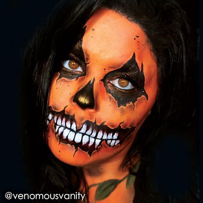 Orange Halloween Makeup