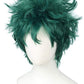 Short Green Curly Wig