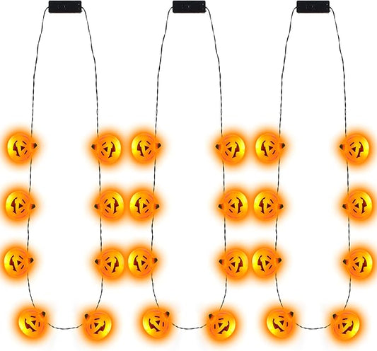 LED Pumpkin Necklace