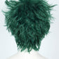Short Green Curly Wig