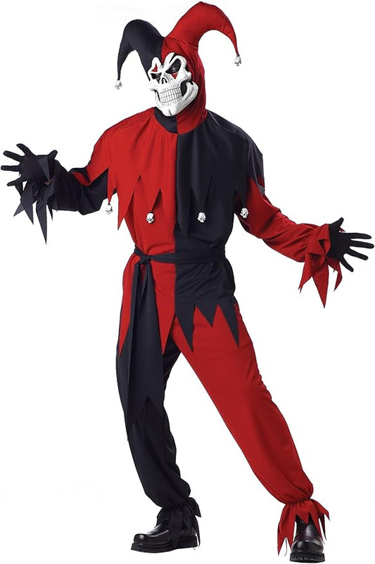 Red Evil Jester Costume