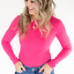 Long Sleeve Bodysuit (Magenta)