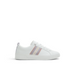 Logo Webbing Lace-Up Leather Sneakers