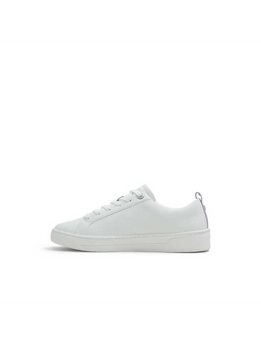 Logo Webbing Lace-Up Leather Sneakers
