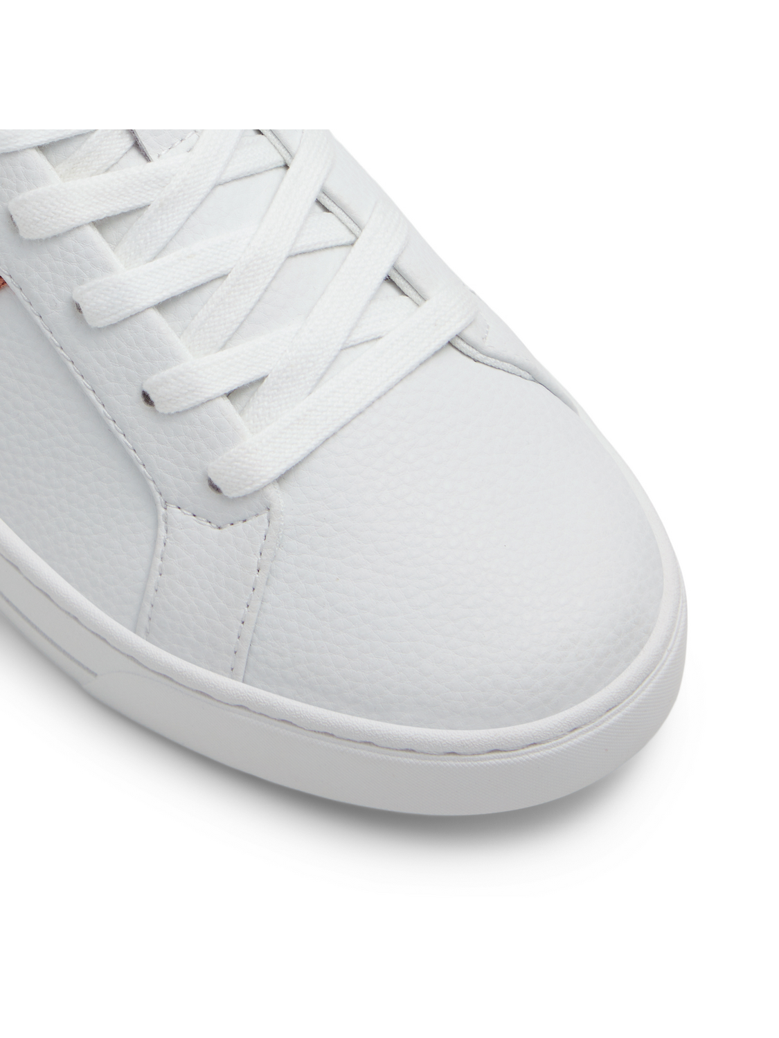 Logo Webbing Lace-Up Leather Sneakers
