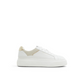 Metallic Detail Leather Platform Sneakers